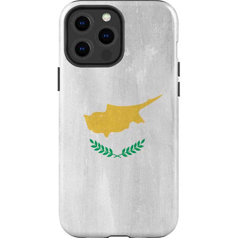 Cyprus Flag Distressed iPhone 15 Pro Max Impact Case